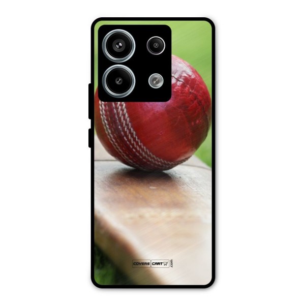 Cricket Bat Ball Metal Back Case for Redmi Note 13 Pro 5G