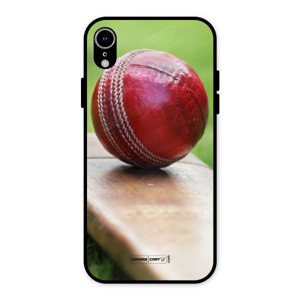 Cricket Bat Ball Metal Back Case for iPhone XR