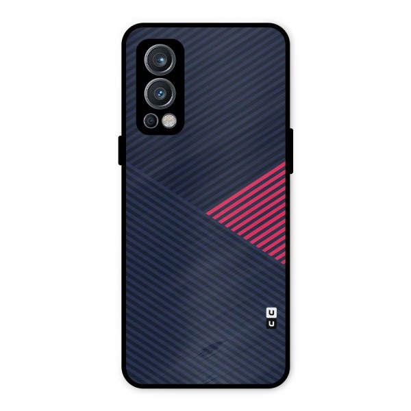 Criscros Stripes Metal Back Case for OnePlus Nord 2 5G