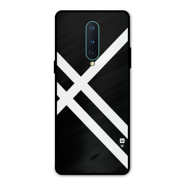 CrissCross Lines Metal Back Case for OnePlus 8