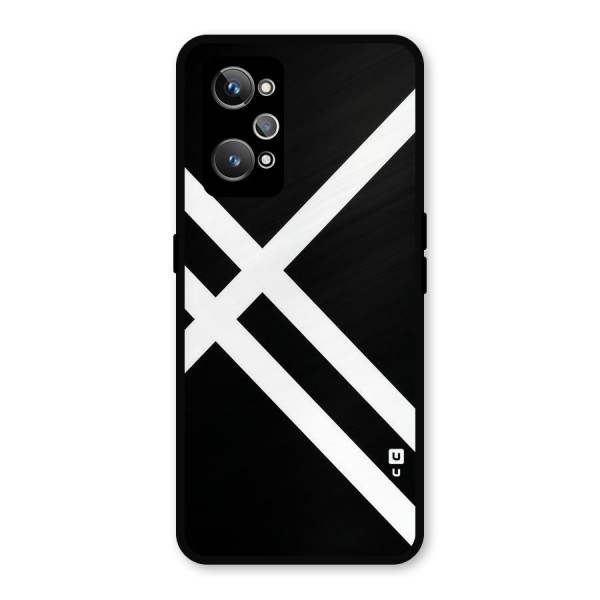 CrissCross Lines Metal Back Case for Realme GT 2