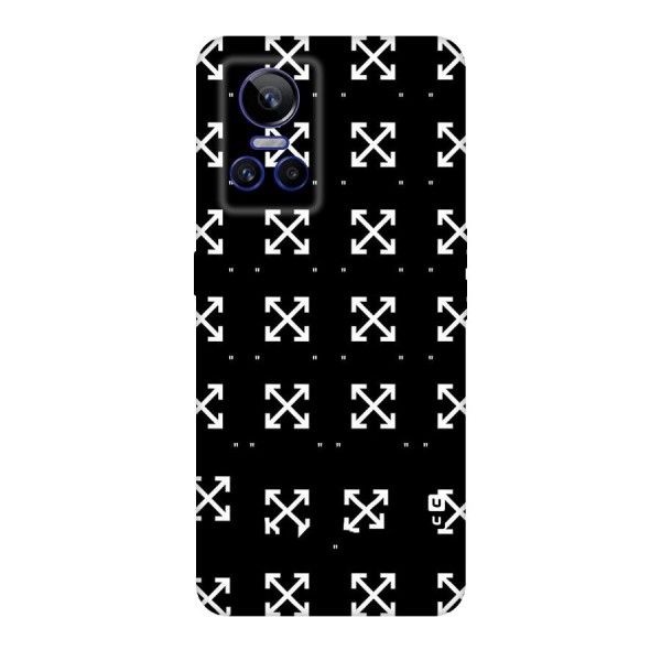 Cross Arrow Black Original Polycarbonate Back Case for Realme GT Neo 3