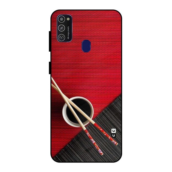 Cup Chopsticks Metal Back Case for Galaxy M30s