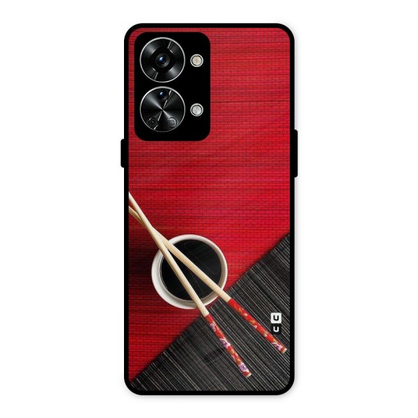 Cup Chopsticks Metal Back Case for OnePlus Nord 2T