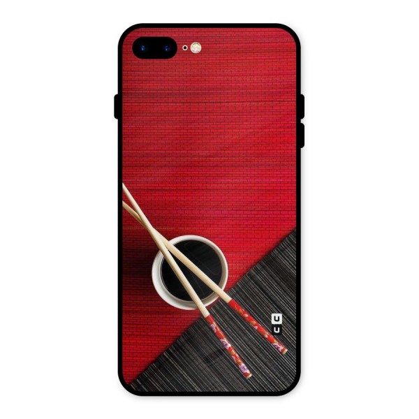 Cup Chopsticks Metal Back Case for iPhone 7 Plus