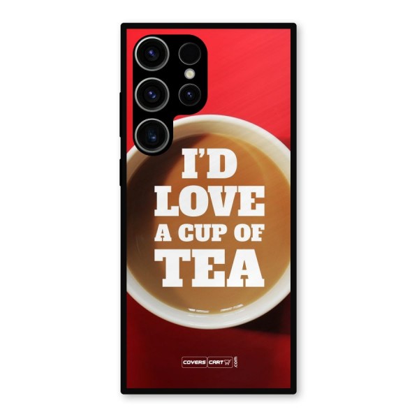 Cup of Tea Metal Back Case for Galaxy S23 Ultra
