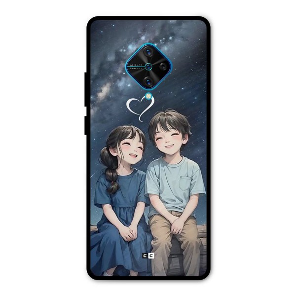 Cute Anime Teens Metal Back Case for Vivo S1 Pro