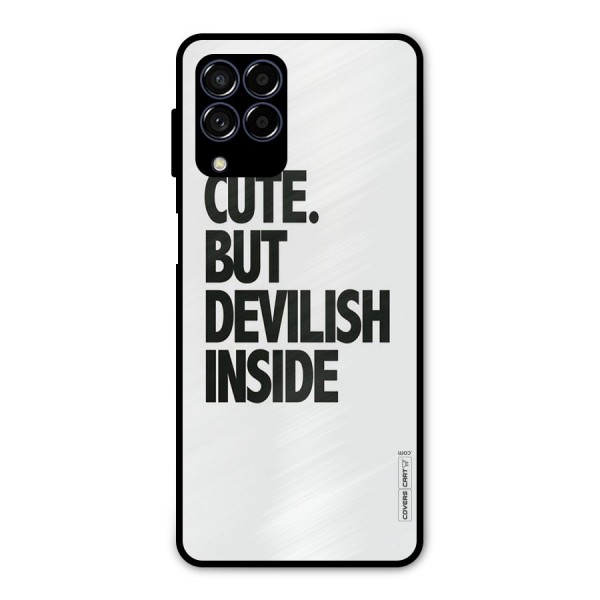 Cute But Devil Metal Back Case for Galaxy M53 5G