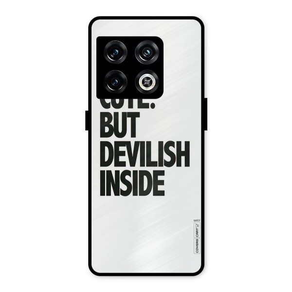 Cute But Devil Metal Back Case for OnePlus 10 Pro 5G