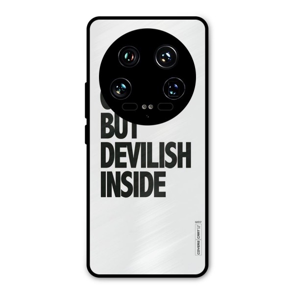 Cute But Devil Metal Back Case for Xiaomi 14 Ultra