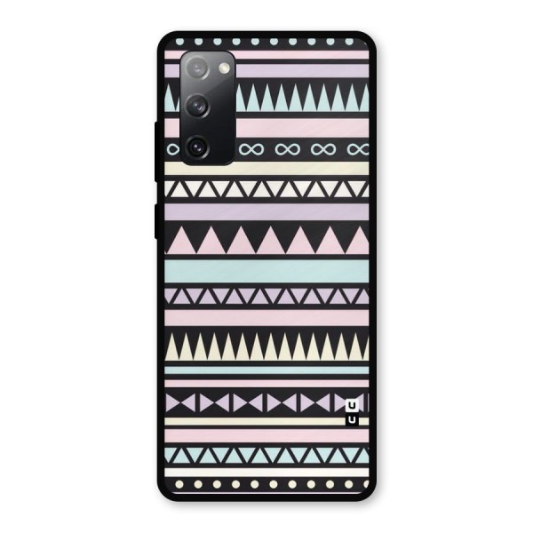 Cute Chev Pattern Metal Back Case for Galaxy S20 FE