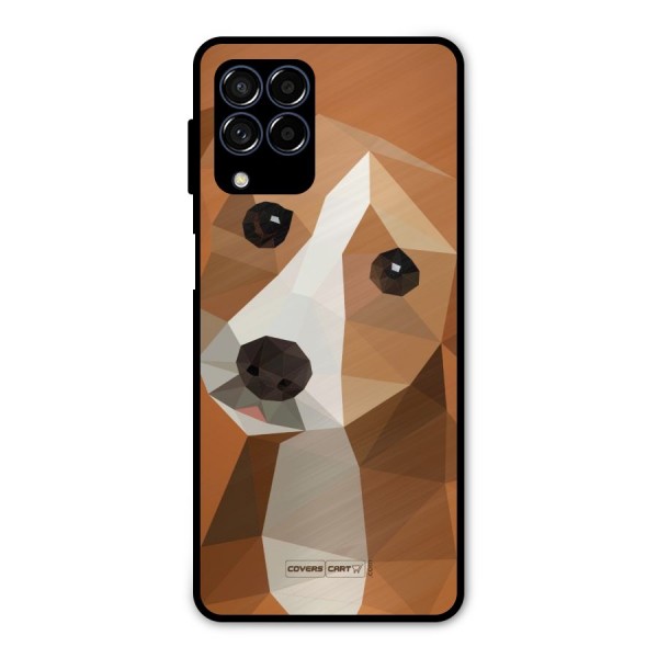 Cute Dog Metal Back Case for Galaxy M53 5G