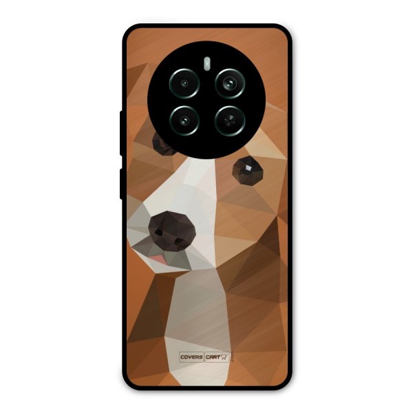Cute Dog Metal Back Case for Realme 12 Plus