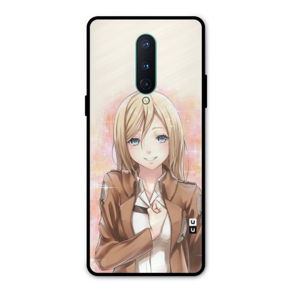 Cute Girl Art Metal Back Case for OnePlus 8