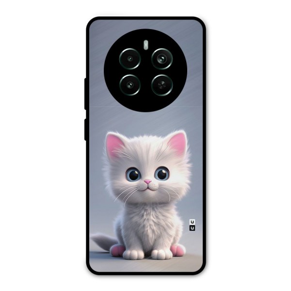 Cute Kitten Sitting Metal Back Case for Realme 12 Pro Plus