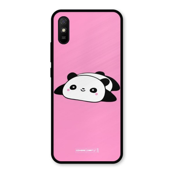 Cute Lazy Panda Metal Back Case for Redmi 9i