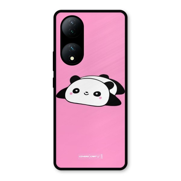 Cute Lazy Panda Metal Back Case for Vivo T2