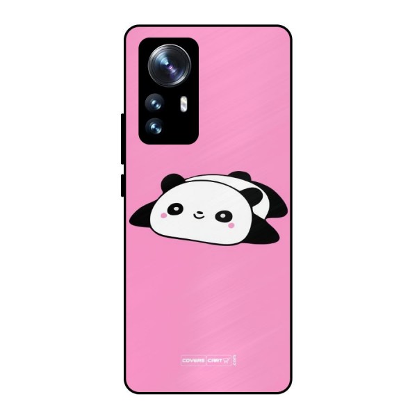 Cute Lazy Panda Metal Back Case for Xiaomi 12 Pro