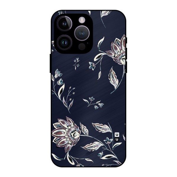 Cute Petals Metal Back Case for iPhone 14 Pro Max