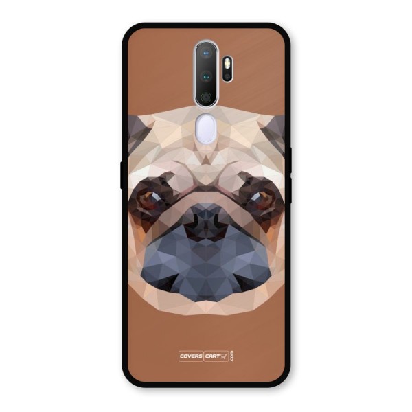 Cute Pug Metal Back Case for Oppo A9 (2020)