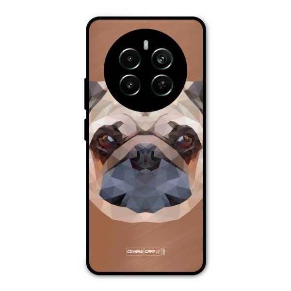 Cute Pug Metal Back Case for Realme 12 Plus
