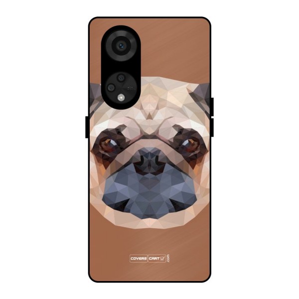 Cute Pug Metal Back Case for Reno8 T 5G