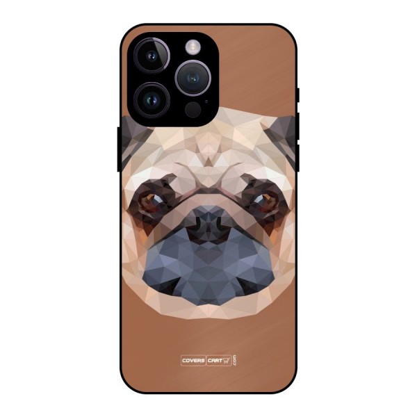 Cute Pug Metal Back Case for iPhone 14 Pro Max