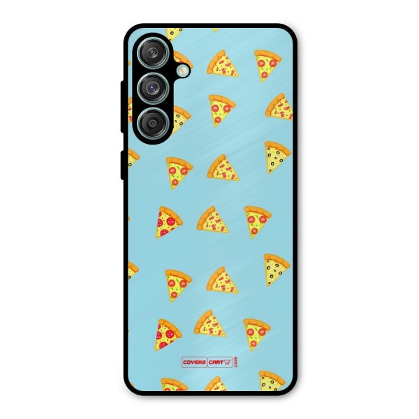 Cute Slices of Pizza Metal Back Case for Galaxy M55 5G