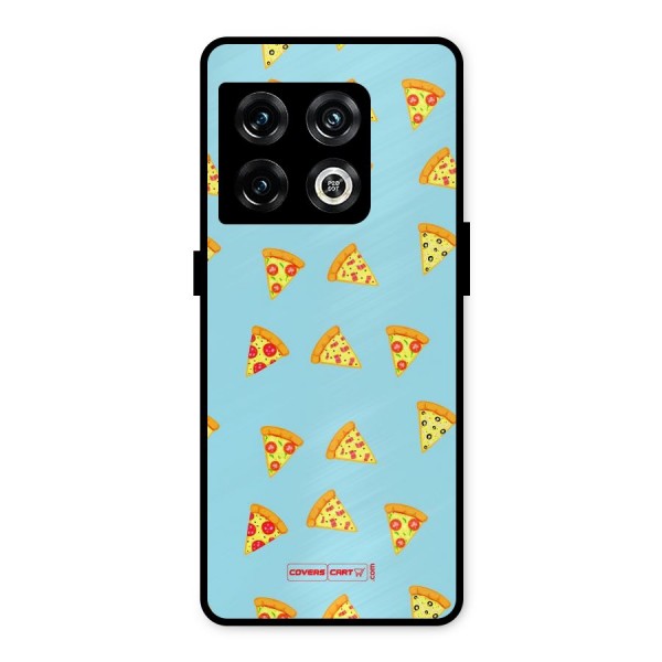 Cute Slices of Pizza Metal Back Case for OnePlus 10 Pro 5G