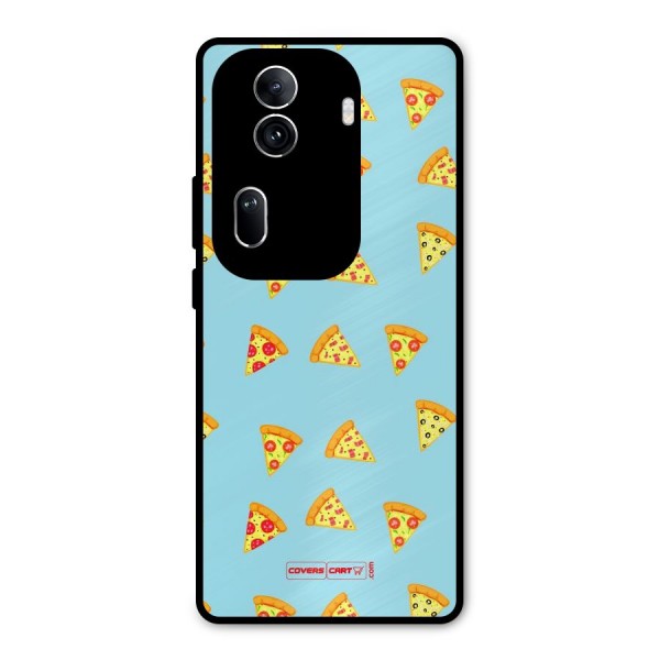 Cute Slices of Pizza Metal Back Case for Oppo Reno11 Pro 5G