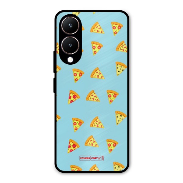 Cute Slices of Pizza Metal Back Case for Vivo Y28