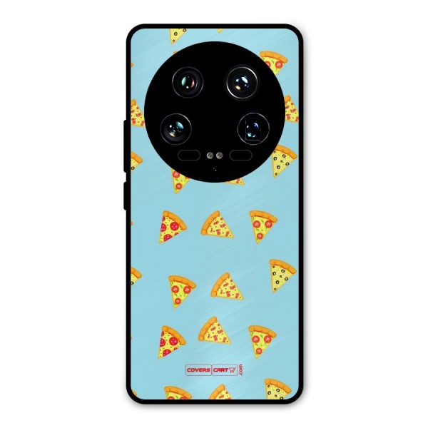 Cute Slices of Pizza Metal Back Case for Xiaomi 14 Ultra