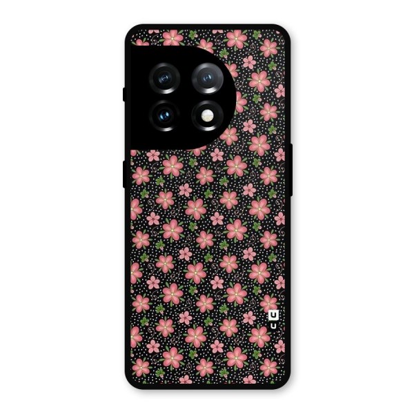 Cute Tiny Flowers Metal Back Case for OnePlus 11