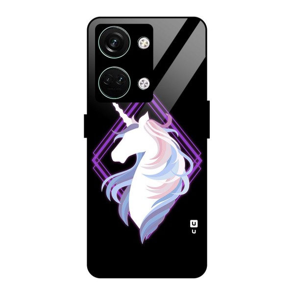 Cute Unicorn Illustration Glass Back Case for Oneplus Nord 3
