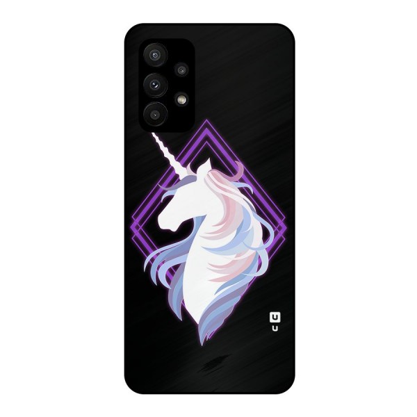 Cute Unicorn Illustration Metal Back Case for Galaxy A23