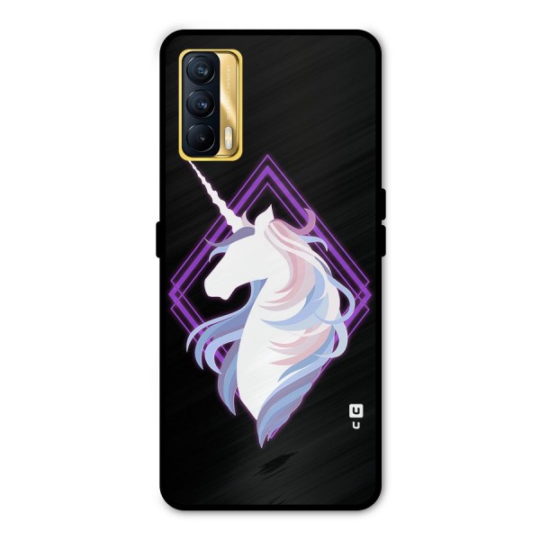 Cute Unicorn Illustration Metal Back Case for Realme X7