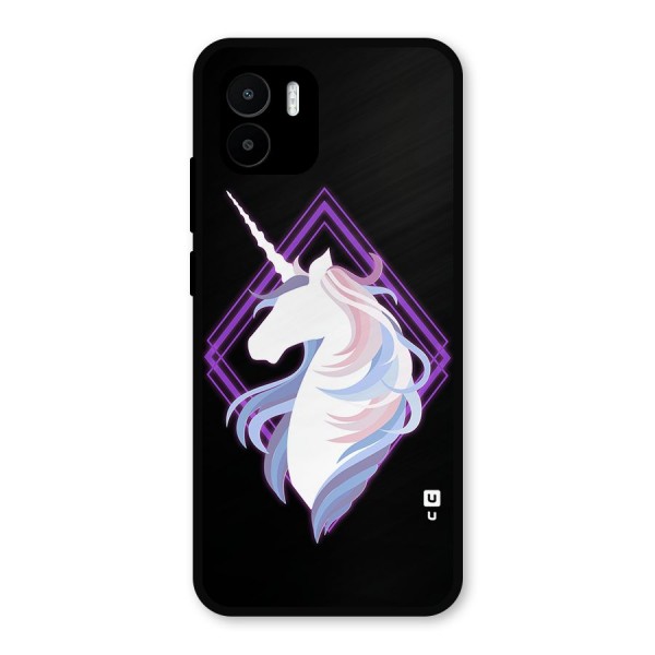 Cute Unicorn Illustration Metal Back Case for Redmi A2