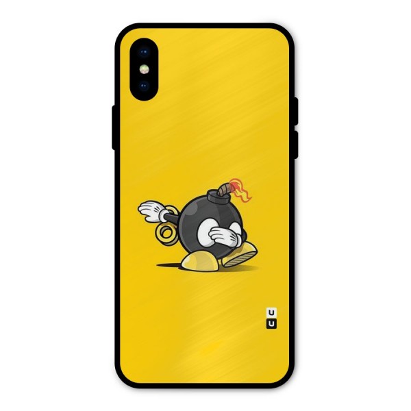 Dab Bomb Metal Back Case for iPhone X