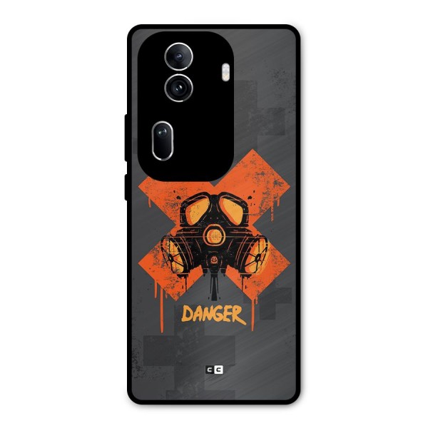 Danger Mask Metal Back Case for Oppo Reno11 Pro 5G