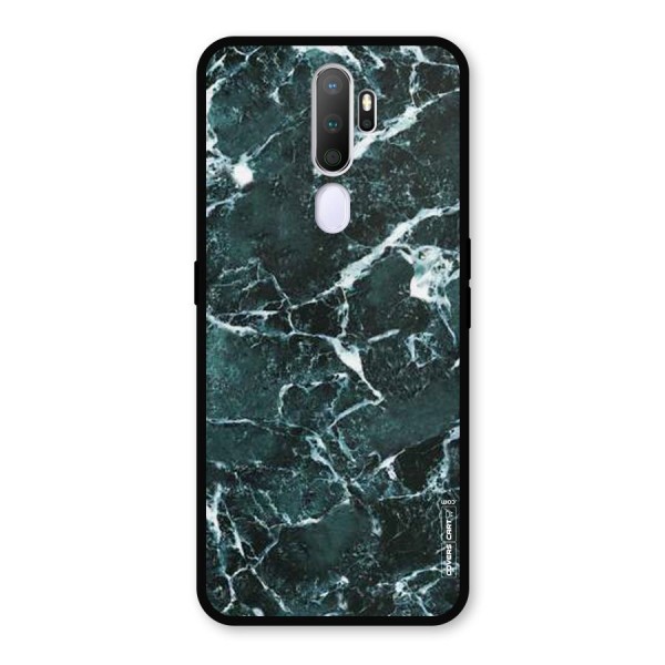 Dark Green Marble Metal Back Case for Oppo A9 (2020)