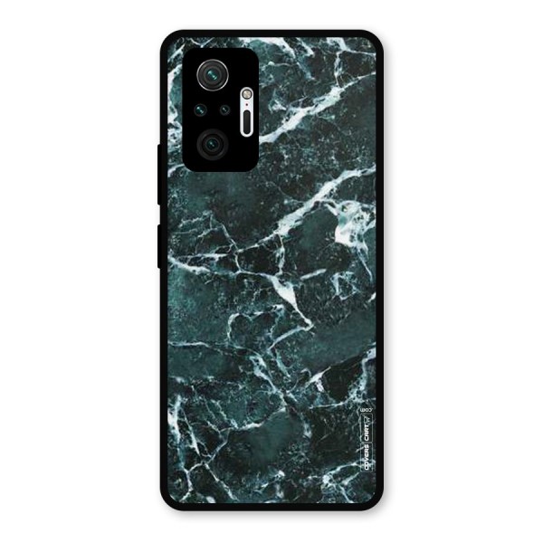 Dark Green Marble Metal Back Case for Redmi Note 10 Pro