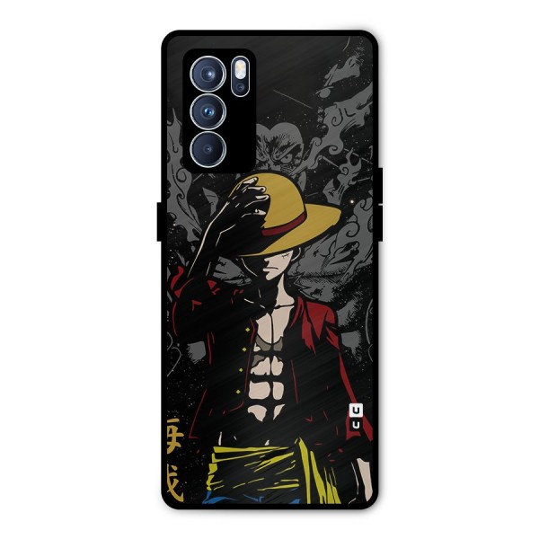 Dark Luffy Art Metal Back Case for Oppo Reno6 Pro 5G