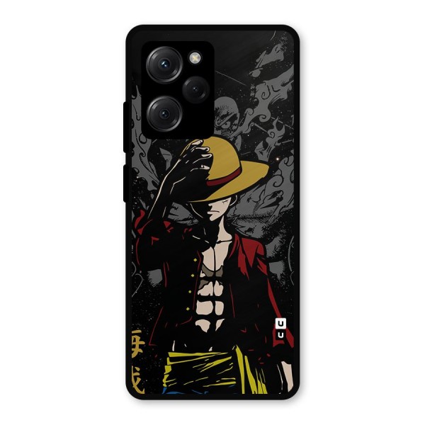 Dark Luffy Art Metal Back Case for Poco X5 Pro