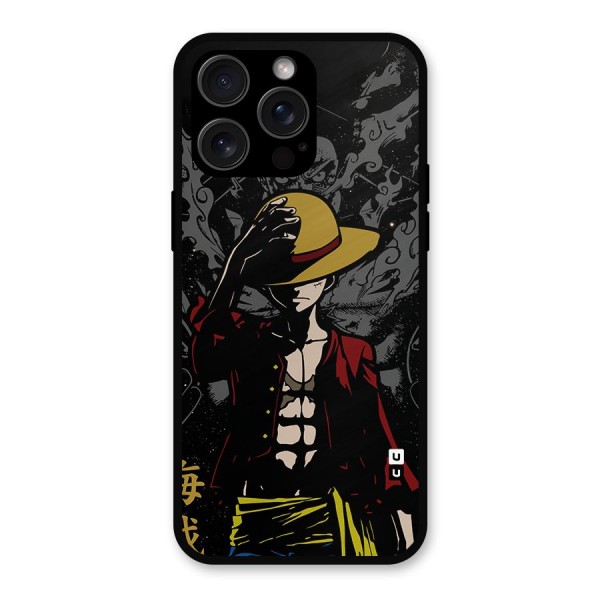 Dark Luffy Art Metal Back Case for iPhone 15 Pro Max