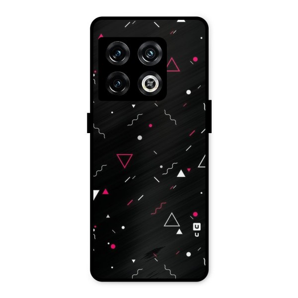 Dark Shapes Design Metal Back Case for OnePlus 10 Pro 5G