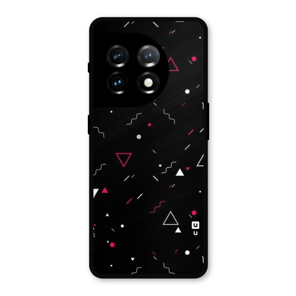 Dark Shapes Design Metal Back Case for OnePlus 11