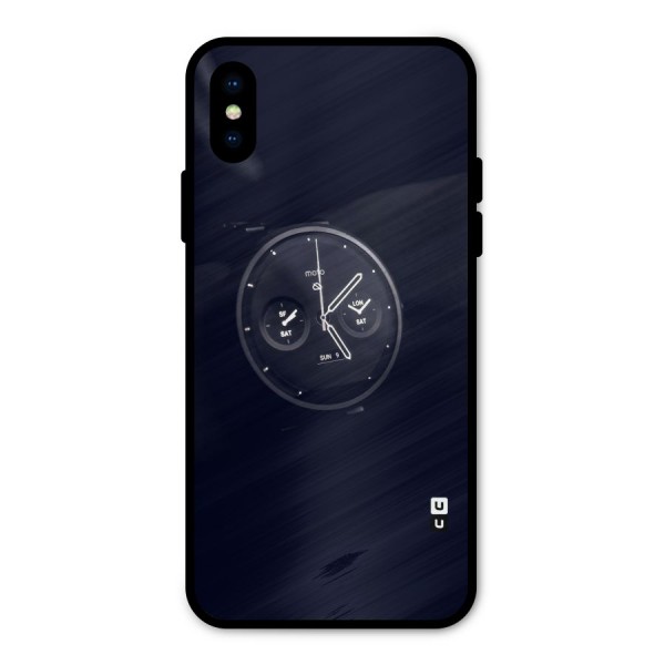 Dark Watch Metal Back Case for iPhone X