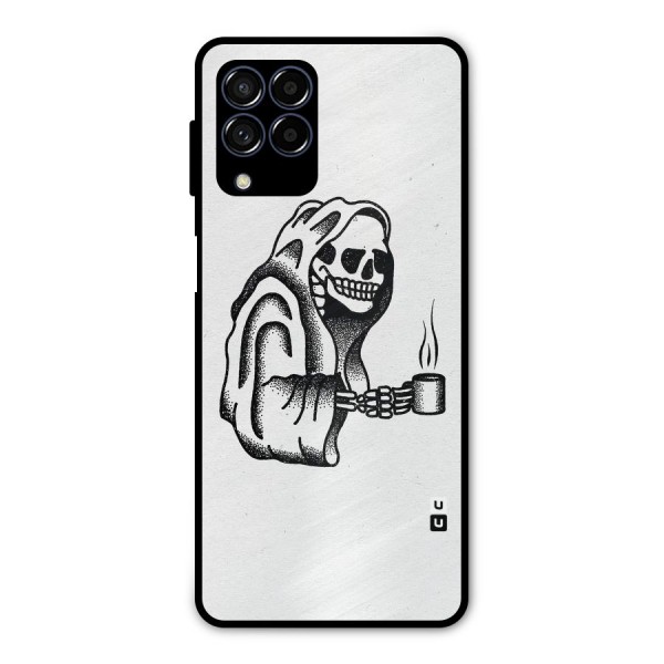 Dead But Coffee Metal Back Case for Galaxy M53 5G