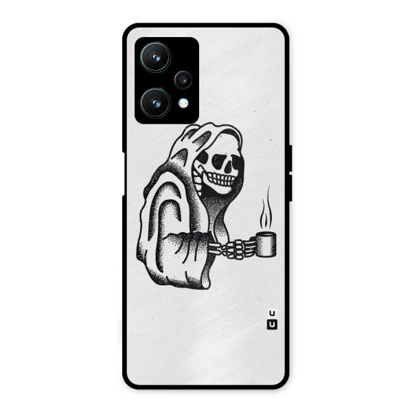 Dead But Coffee Metal Back Case for Realme 9 Pro 5G