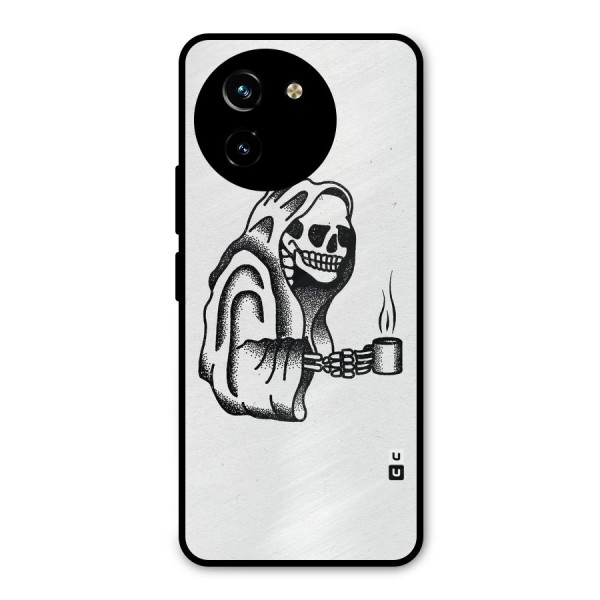 Dead But Coffee Metal Back Case for Vivo Y200i